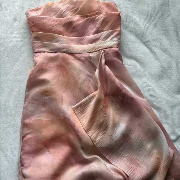 Donna Karan One Shoulder Pink Dress - Picture 2 of 4